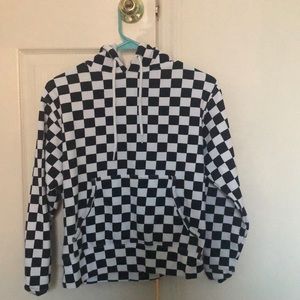 checkered hoodie